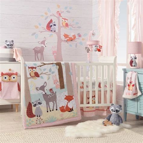 woodland nursery bedding set|woodland baby bedding for girls.